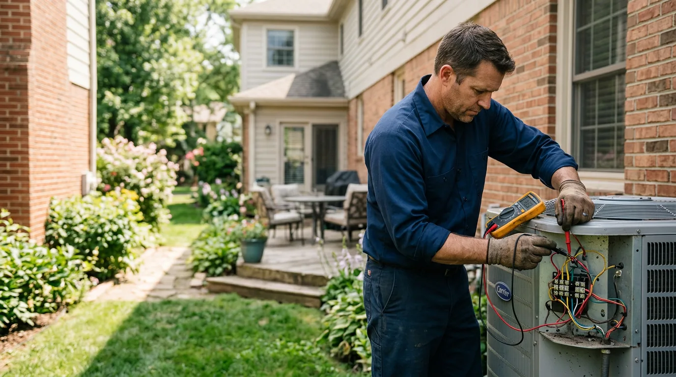 HVAC technician working near Kings Mountain, NC